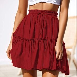 Red Women's Skirt